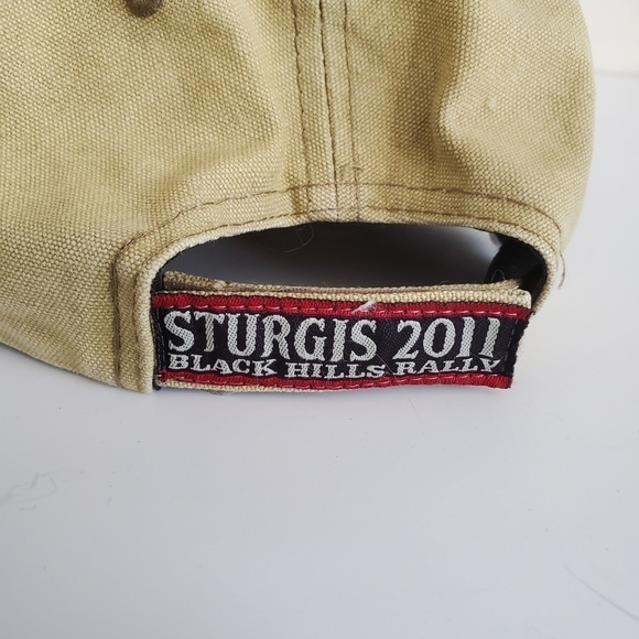 2011 Sturgis 71st Annual Motorcycle Biker Week Black Hills Rally Bikers Hat - Picture 7 of 8